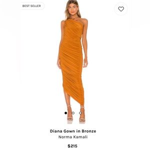 Norma Kamali Dress im bronze